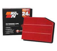 K&N Filtro dell'aria del motore: a lunga durata di 24.000 miglia, filtro dell'aria di ricambio: compatibile con camion Chevy/GMC 2019 (Silverado 1500, Sierra 1500), KNX-5083