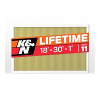K&N Filtro dell'aria per forno HVAC, 18 x 30 x 1, dura una vita, lavabile, Merv 11, l'ultimo filtro HVAC che acquisterai, respira in sicurezza a casa o in ufficio, HVC-11830