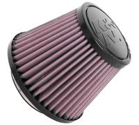 K&N Filtro di aspirazione dell'aria universale a morsetto: ad alte prestazioni, premium, lavabile, filtro di ricambio: diametro flangia: 6,9 cm, altezza filtro: 10,2 cm, lunghezza flangia: 1,9 cm,