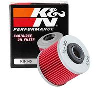 K&N Filtro olio per motociclette: Progettato per l'uso con oli sintetici o convenzionali. Per Yamaha selezionati, KN-145