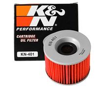 K&N Filtro Olio Powersports - Cartuccia 76x56mm compatibile con Yamaha, Kawasaki, Honda, Bimota, Benelli (KN-401)