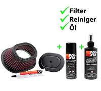 K&n Ricambio Aria + Set Pulizia YA-2088 per Yamaha YFA1 125 Breeze 2000-2004