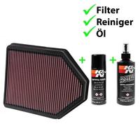 K&n Ricambio Filtro Aria + Set Pulizia DU-1004 + 99-5003EU