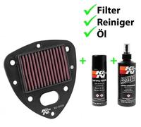K&N Ricambio Filtro Aria + Set Pulizia SU-8009 + 99-5003EU