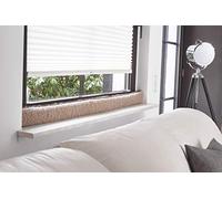K. & N. Schurwolle 551 - Paraspifferi in lana vergine per finestre, 100 cm, colore: Marrone chiaro