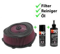 K&N Set Filtro Dell'Aria + Pulitore + Olio