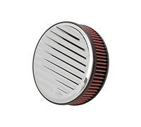 K&N Sistema Presa d'Aria per motocicli compatibile con Harley Davidson Dyna/Softail/Touring 1992-1997 - forma di goccia scanalato (RK-3912)