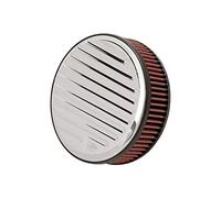 K&N Sistema Presa d'Aria per motocicli compatibile con Harley Davidson Sportster 1991-1997 - forma di goccia scanalato (RK-3914)