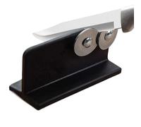 K Nife Sharpener, Kitchen k nife Sharpening Tool, Stainless Steel blad e Restorer, Compact Design, Safety, Non-Slip Base With Ergonomic Grip, 9.5x4x5.5cm For Apartment Dorm Home Restaurant Use