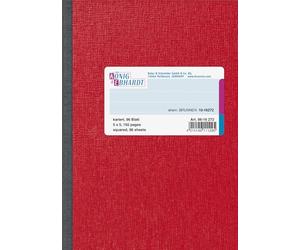 K™NIG & EBHARDT - Quaderno DIN A6, 96 fogli a quadretti