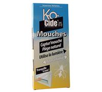 K-OCIDE Cattur'Mosca 2 trappole per vetri 6 ricariche, senza chimica, attrae con la luce, efficace ed estetica