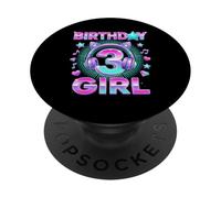 K-Pop 3 ° compleanno Ragazza 3 Anni Musica coreana PopSockets PopGrip Adesivo