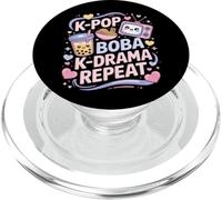K-Pop Boba K-Drama Ripeti K-POP Amante della musica Kawaii Coreano PopSockets PopGrip per MagSafe