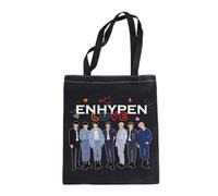 K-POP - Borsa per la spesa da viaggio, per amanti delle canzoni, riutilizzabile, regalo per fan della Corea del Sud, En Love-bk, 32cm ( 12.6 inch ) * 37 cm ( 14.57 inch)