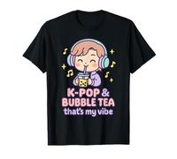 K-Pop Bubble Tea Thats My Vibe Idea Regalo Maglietta