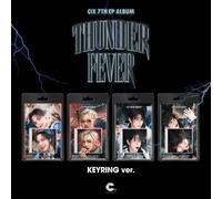 K-POP CIX 7° album EP THUNDER FEVER portachiavi versione casuale QR Card + Ph...