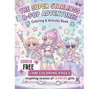 K-POP Coloring Book: Bold and Easy Kpop Coloring Book for Girls Ages 4-8 - Cute Idol Style Pages Perfect for Crayons