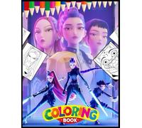 K-Pop Coloring Book: for Teens and Adults Journey Through Dreamy Fashion, Music & Fantasy Scenes | Relaxing Modern Pop Art