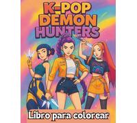 K-Pop DEM0N Hunters Libro para colorear