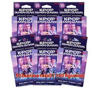 K-Pop Demon Hunters 6 Ecoblister da 5 bustine- Box Collezione Sticker Cards, Figurine Ufficiali per Album K-Pop Demon Hunters