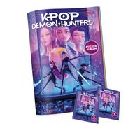 K-POP Demon Hunters Album ufficiale per adesivi Netflix, 32 pagine