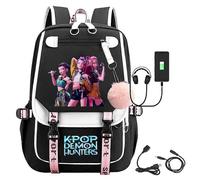 K-Pop Demon Hunters Anime Backpack Cute Cartoon Bag for Students