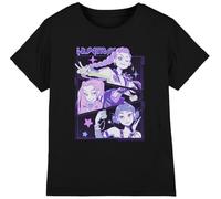 K-Pop Demon Hunters - Anime Huntrix Huntr/X Kids T Shirt, Black, 7-8 Years