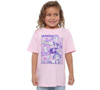 K-Pop Demon Hunters Anime Huntrix Huntr/X Kids T Shirt, Black, Rosa Chiaro, 9-11 Jahre Unisex-Bambini e Ragazzi