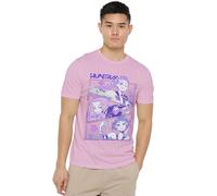 K-Pop Demon Hunters Anime Huntrix Huntr/X T Shirt, Black, Rosa Chiaro, XXL Unisex-Adulto
