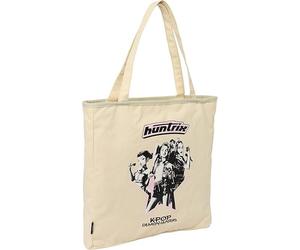 K-POP Demon Hunters BORSA SHOPPING Bag HUNTRIX 38x36x6,5cm BEIGE Originale Safta