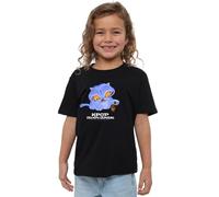 K-Pop Demon Hunters Cute Derpy Tiger Cartoon Kids T Shirt, Navy, Nero, 7-8 Jahre Unisex-Bambini e Ragazzi