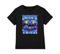 K-Pop Demon Hunters - Derpy Tiger Bootleg Kids T Shirt, Black, 3-4