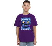 K-Pop Demon Hunters - Derpy Tiger Bootleg Kids T Shirt, Purple, 5-6