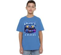 K-Pop Demon Hunters - Derpy Tiger Bootleg Kids T Shirt, Sapphire, 3-4