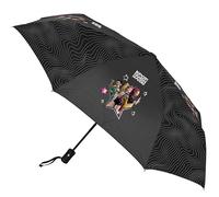 K-POP Demon Hunters - ENERGY - Ombrello pieghevole automatico, 8 pannelli, aste metalliche, comode e versatili, resistenze, 33-62 cm, materiale poliestere