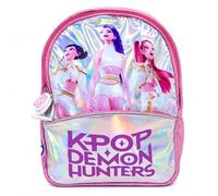 K-Pop Demon Hunters Golden Junior - Zaino per la scuola per bambini con licenza ufficiale - Borsa per libri leggera con cinghie imbottite regolabili, spazioso scomparto principale per libri, viaggi e