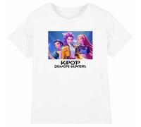 K-Pop Demon Hunters - Heroic Huntrix Huntr/X Kids T Shirt, White, 7-8 Years