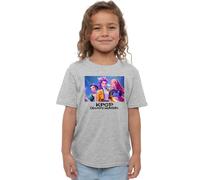 K-Pop Demon Hunters Heroic Huntrix Huntr/X Kids T Shirt, White, Grigio, 9-11 Jahre Unisex-Bambini e Ragazzi
