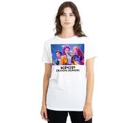 K-Pop Demon Hunters Heroic Huntrix Huntr/X Ladies T Shirt, White, Bianco, XL Donna