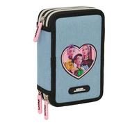K-POP Demon Hunters - HUNTR/X - Astuccio scuola con 37 utili inclusi, astuccio per bambini, ideale per bambini dai 5 ai 14 anni, comodo e versatile, resistenza, 12,5 x 5,5 x 19,5 cm