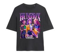 K-Pop Demon Hunters Huntrix Bootleg Maglietta Oversize da Donna, Antracite, XL