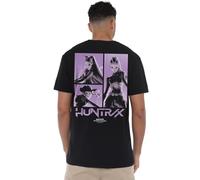 K-Pop Demon Hunters Huntrix Huntr/X Band Grid (Back Print Unisex T Shirt, Black, M