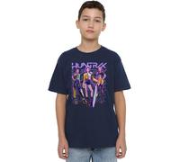 K-Pop Demon Hunters Huntrix Huntr/X Golden Trio Pose Kids T Shirt, Blu Navy, 7-8 Jahre Unisex-Bambini e Ragazzi
