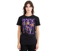 K-Pop Demon Hunters - Huntrix Huntr/X Golden Trio Pose Ladies T Shirt, Black, Small