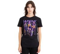 K-Pop Demon Hunters Huntrix Huntr/X Golden Trio Pose Ladies T Shirt, Black, XXL Women's