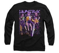 K-Pop Demon Hunters Huntrix Huntr/X Golden Trio Pose Long Sleeve T Shirt, Nero, M Unisex-Adulto