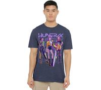 K-Pop Demon Hunters Huntrix Huntr/X Golden Trio Pose T Shirt, Blu Scuro, M Unisex-Adulto