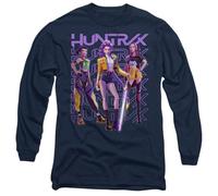 K-Pop Demon Hunters Huntrix Huntr/X Golden Trio Pose Unisex Long Sleeve T Shirt, Navy, M