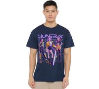 K-Pop Demon Hunters - Huntrix Huntr/X Golden Trio Pose Unisex T Shirt, Navy, Small
