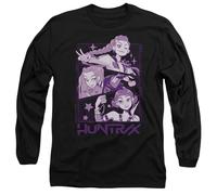 K-Pop Demon Hunters Huntrix Huntr/X Manga Panels Trio Long Sleeve T Shirt, Nero, M Unisex-Adulto